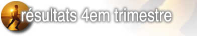 r&eacute;sultats 4em trimestre